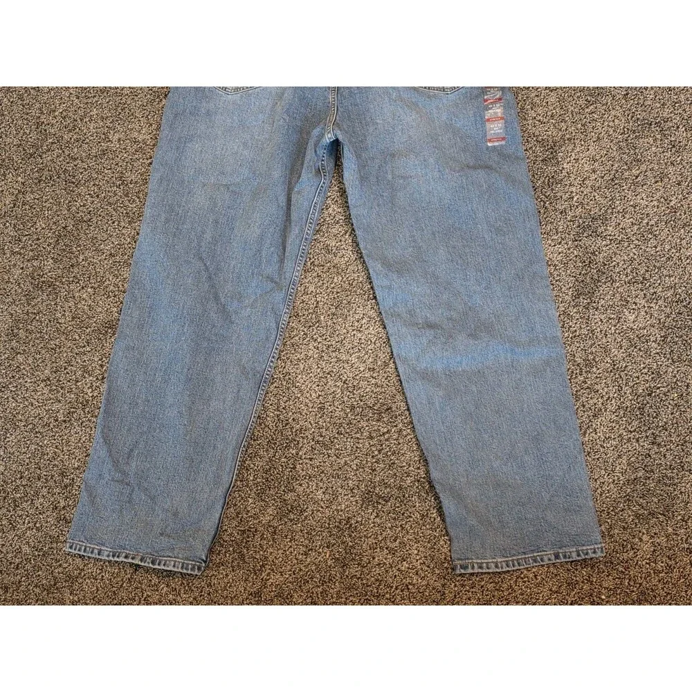 Levis 550 Straight Relaxed Fit Mens Denim Blue Jeans Size 42x32 Brand New